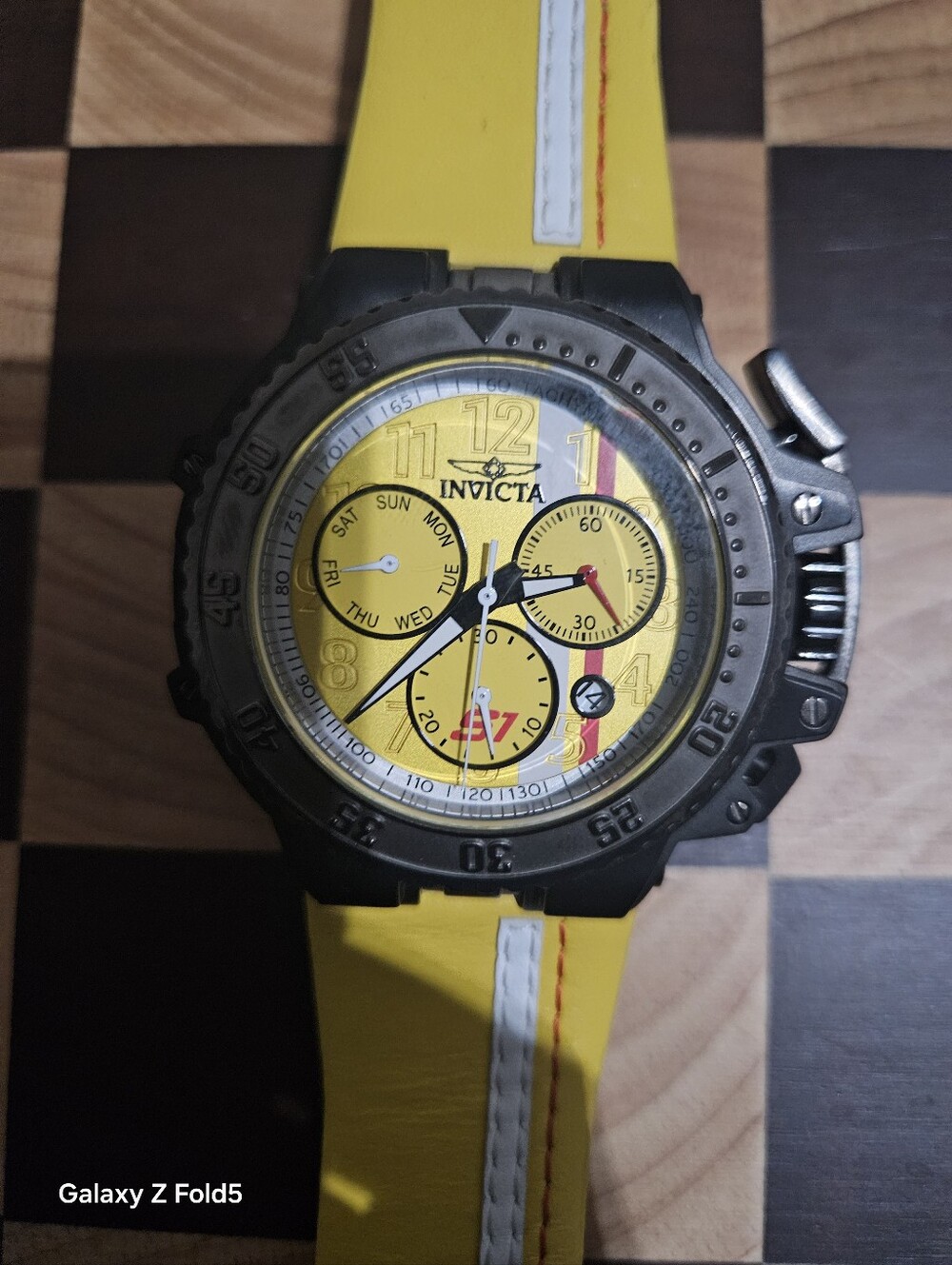 Invicta S1 Rally Men's Yellow Chronograph Sport Watch 48mm